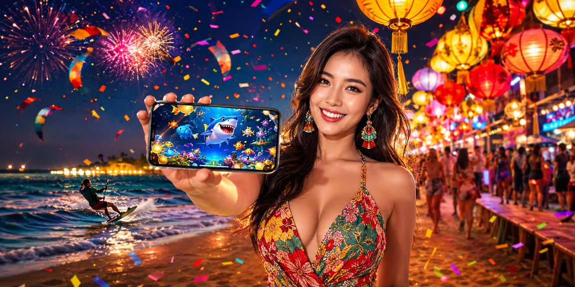 Chợ đêm Mũi Né sôi động với trò chơi bắn cá và không khí giải trí đặc trưng Việt Nam